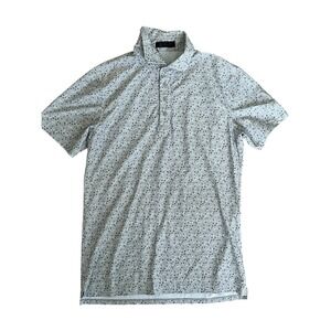 G/Fore Mens Golf Shirt Polo Stretch‎ Floral Performance logo, Size Medium